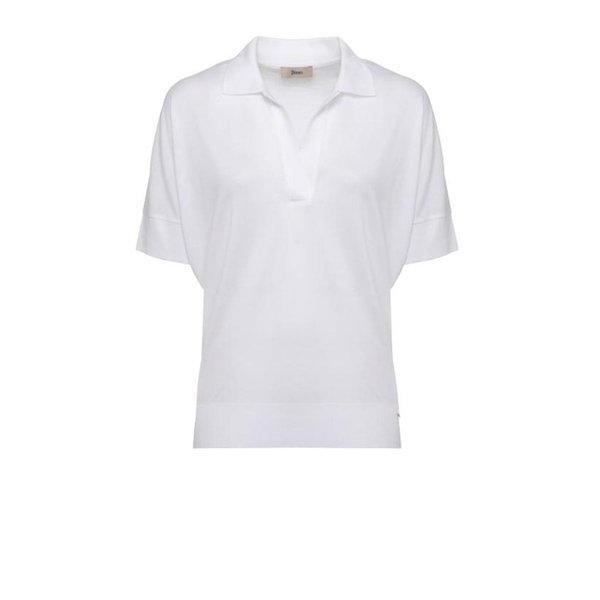 26SS 에르노  여성 폴로 티셔츠 JPL00113D 520561000 Bianco