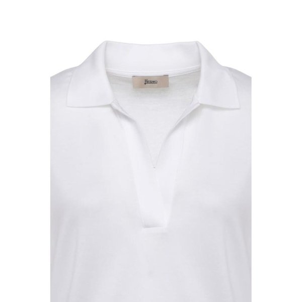 26SS 에르노  여성 폴로 티셔츠 JPL00113D 520561000 Bianco