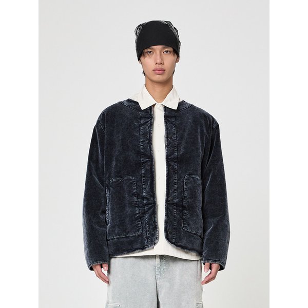 가먼트다잉 코듀로이 패딩 자켓 Navy