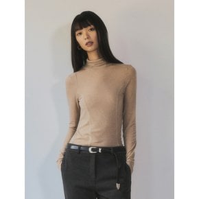 Every Day Wool Tencel Turtleneck Tee _CTT308(Beige)