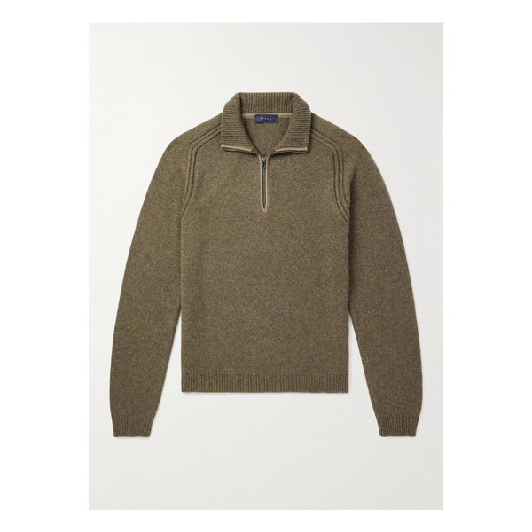 시즈 캐시미어 하프집업 스웨터 그린 46376663162899646