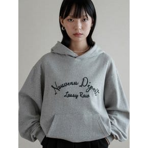 Lossy  hand-stitch hoodie_gray