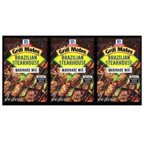 [해외직구]맥코믹 브라질리언스테이크하우스 마리네이드 30g 3팩 McCormick Marinade Mix Grill Mates Brazilian Steakhouse 1.06oz