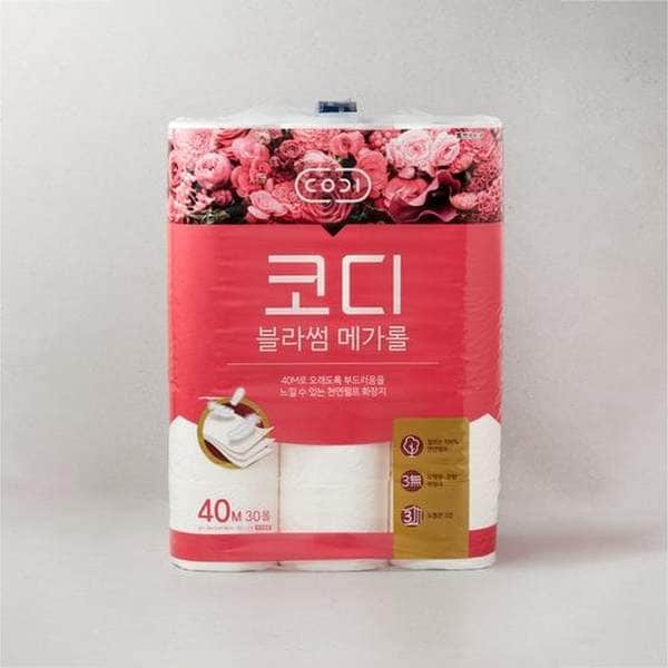 [SSG단독]코디 블라썸 메가롤 천연펄프 40m*30롤