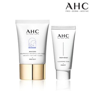 AHC [가정의달] 마스터즈 멜라프로텍트 워터풀선크림 40ml 2개+ 클렌징폼 30ml 2개