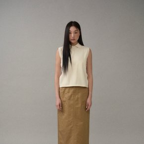 Sleeveless Collar Knit