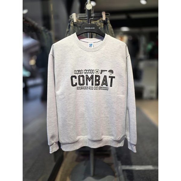 [시흥점] 백멜란지 카모컴뱃 세미오버핏 맨투맨(남여공용)/JHZK22102LG