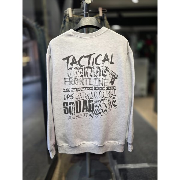 [시흥점] 백멜란지 카모컴뱃 세미오버핏 맨투맨(남여공용)/JHZK22102LG