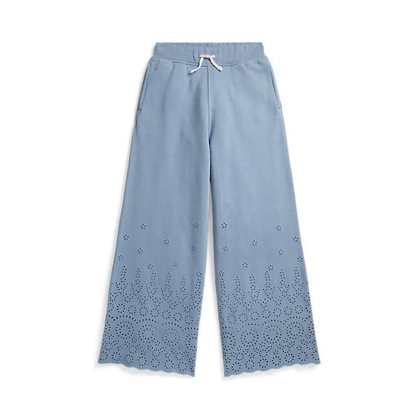 폴로 키즈 여아 7-16세 아일릿 프렌치 테리 와이드 레그 스웨트팬츠(CWPOPNTGBQ20137400)