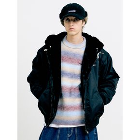 REV FAKE FUR MA-1 JACKET [2 COLOR]