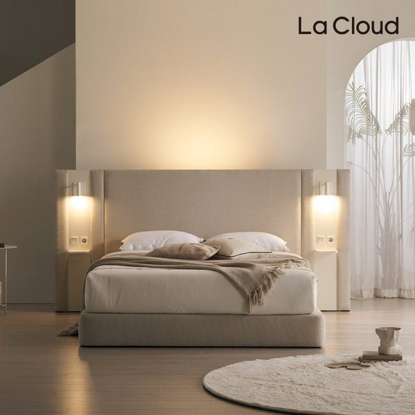 호텔식 평상형 글로리 침대프레임 퀸/킹 공용 Q/K + 사이드패널 2EA