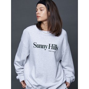 SUNNY HILLS SWEATSHIRTS 2 (MELANGE WHITE)