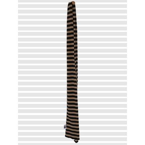 Stripe Muffler (Black Beige)