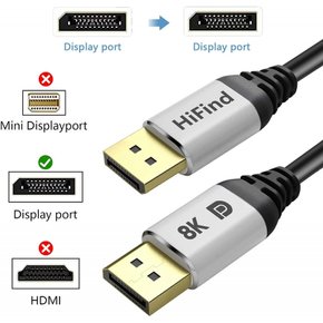 8K DisplayPort 1.4 DP1.4 8K60HZ5K60HZ4K240Hz2K240Hz 32.4Gbps DP HD HDR, DisplayPort 케이블