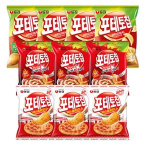 농심 포테토칩 오리지널, 60g, 4개 + 잭슨페퍼로니맛, 50g, 3개 + 엽떡오