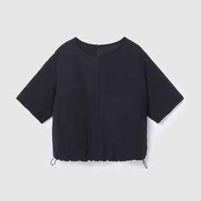 텍스쳐드 블록 티셔츠 블랙 AW2505954
