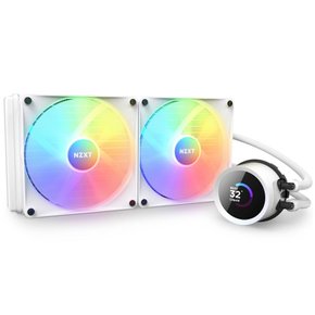 NZXT KRAKEN RGB 280 White 간이 수냉 CPU 쿨러 RL-KR280-W1 140mm RGB 팬 2기 3531