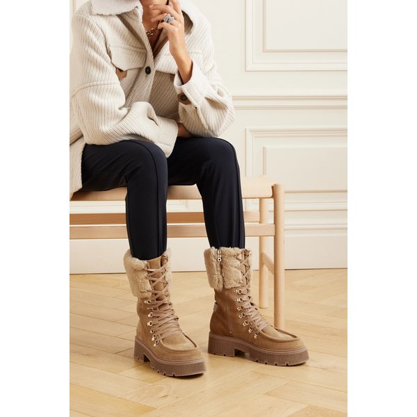 토린 시어링 트리밍 스웨이드 부츠 브라운 1647597315112722