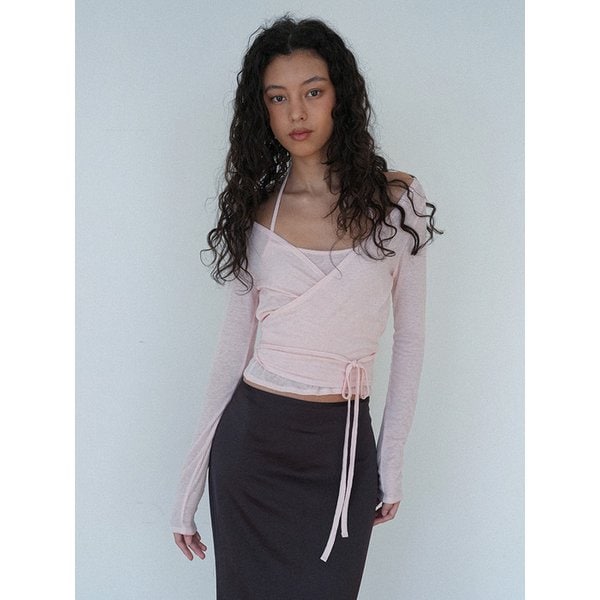 LAYERED WRAP SET_PINK