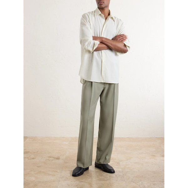 스트라이프 울 포플린 셔츠 46376663162971143