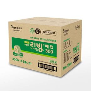 [삼정] 화장지 점보롤 리빙에코 (300M(2겹)x16롤)[34593412]