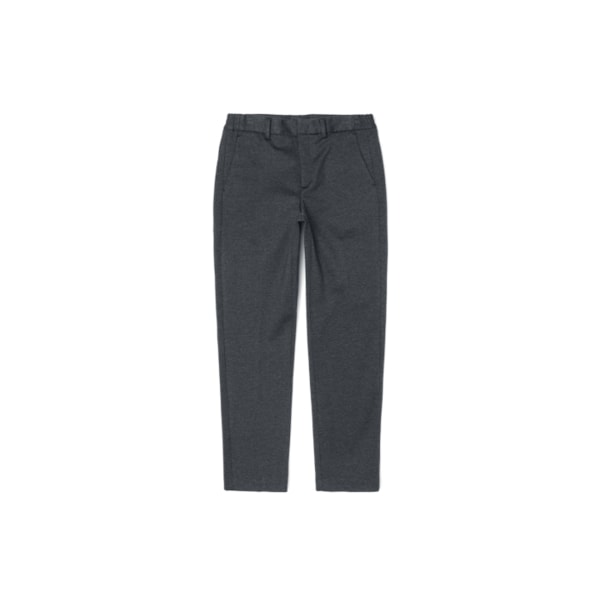 남성 back 브러시 테이퍼드 슬랙스 (차콜 그레이)