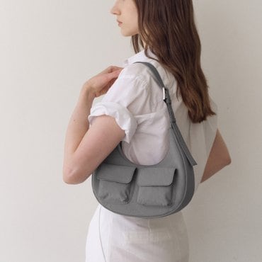 로서울 Cargo shoulder bag Nylon Gray