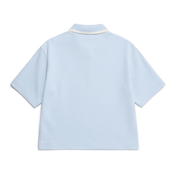 [여주점] N252WSW150 여성 피타 카라 세미오버핏 반팔 스웻 티셔츠 LBLUE