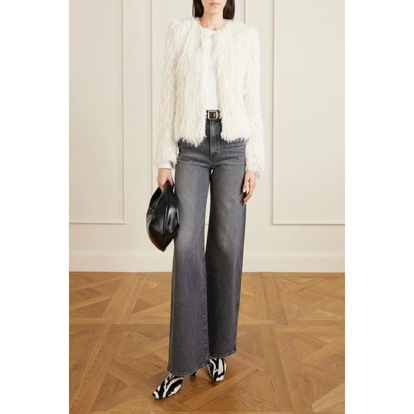 프린지 트위드 재킷 46376663162945998