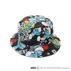 U SM SMURFS PATTERN & SOLID TERRY REVERSIBLE HAT ((HQ2YP06U)