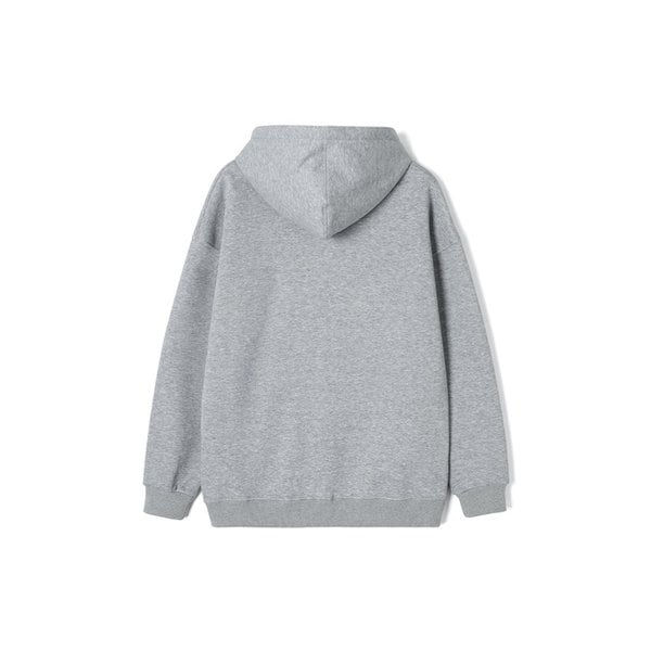 남성 무지 기모 후디 집업 (GREY) (HBBLTA1)