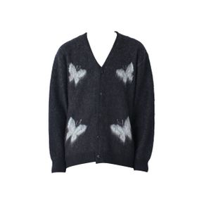 x 스튜디오스 모헤어 빠삐용 4 가디건 블랙 Needles x Studious Mohair Papillon 4 Cardi