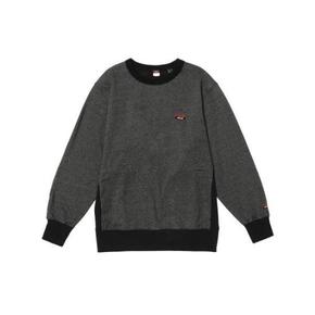 난가 긴팔 티셔츠 ECO HYBRID MINI BOX LOGO EMBROIDERY SWEATSHIRT LGRY DOM