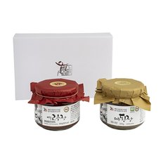 모두의식탁 [전통장명인] 식품명인37호 전통장 선물세트 국(菊)호 1kg[매실고추장+된장]