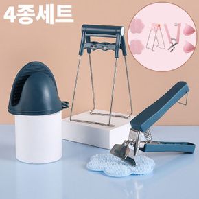 실리콘 냄비 접시 후라이펜 집게 세트 4종 SW00020 X ( 2매입 )