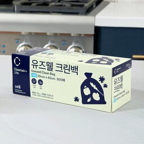 크린랩 유즈웰 주방 일회용품 위생백 크린백 30x45 300매