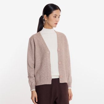 신세계라이브쇼핑 [플리츠미] 엠보 버튼 V넥 니트 가디건_EKCDW225010