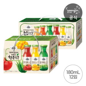 신세계라이브쇼핑 웅진식품 가야농장 선물세트 180ml 12입 택1