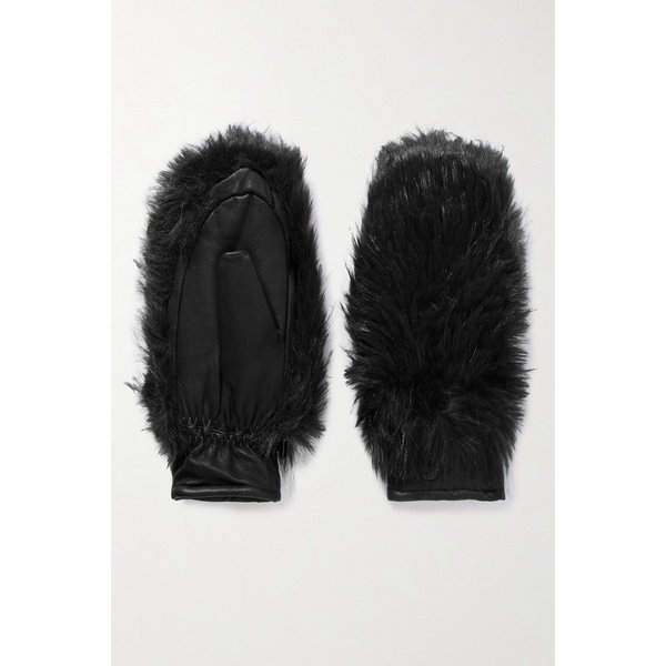 골드버그 힐 플러시 트림 패딩 가죽 스키 장갑 46376663162919554