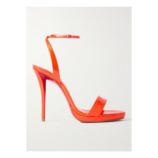 미스 Z 퀸 페이턴트 가죽 샌들 120mm 오렌지 46376663162833729