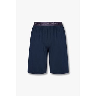 EMPORIO ARMANI 남성 로고 자수 밴딩 스트레치 쇼츠(0815131006)