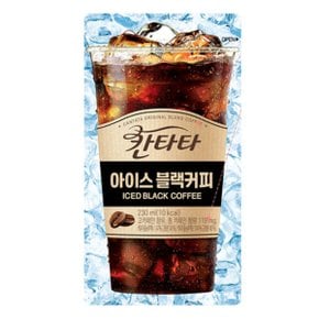 칸타타 아이스블랙커피 파우치 230ml 50팩