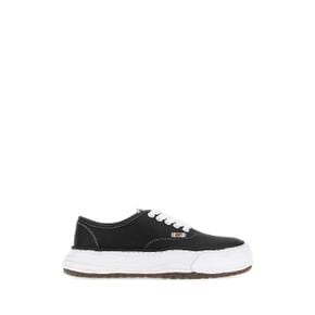 MAISON MIHARA YASUHIRO 블랙 가죽 베이커 스니커즈 A16FW702 BLACK