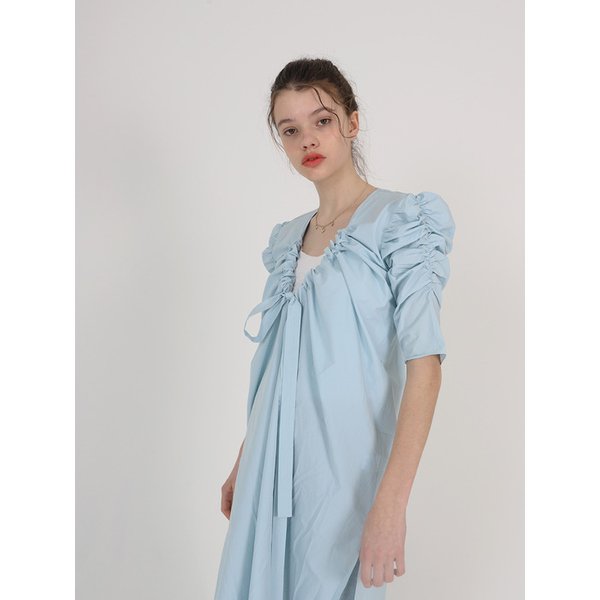 [리퍼브]Shirring Robe_Baby Blue