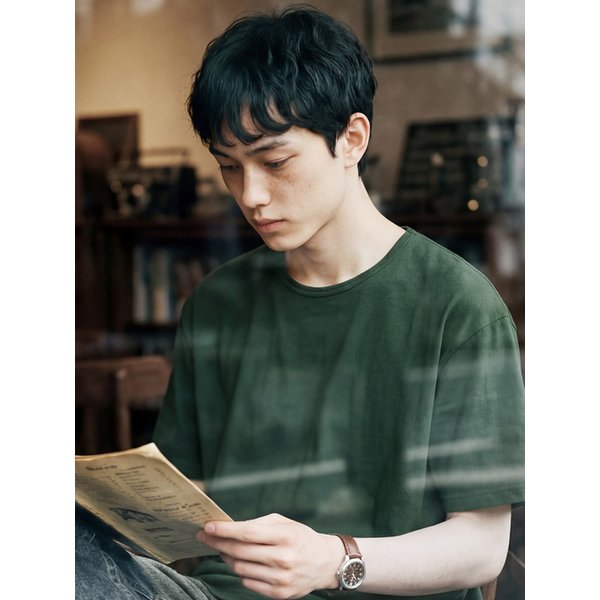 974OG 파인 듀어 반팔티 다크그린 SJST1570