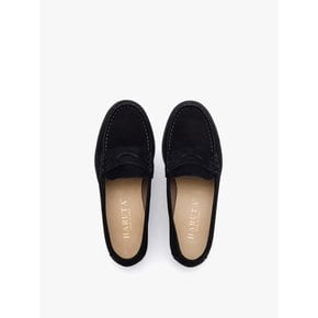 304-BLACK NUBUCK 여성 누벅 페니 로퍼