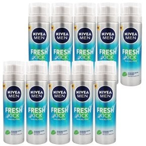 맨 프레시 킥 쉐이빙 폼200ml x10개