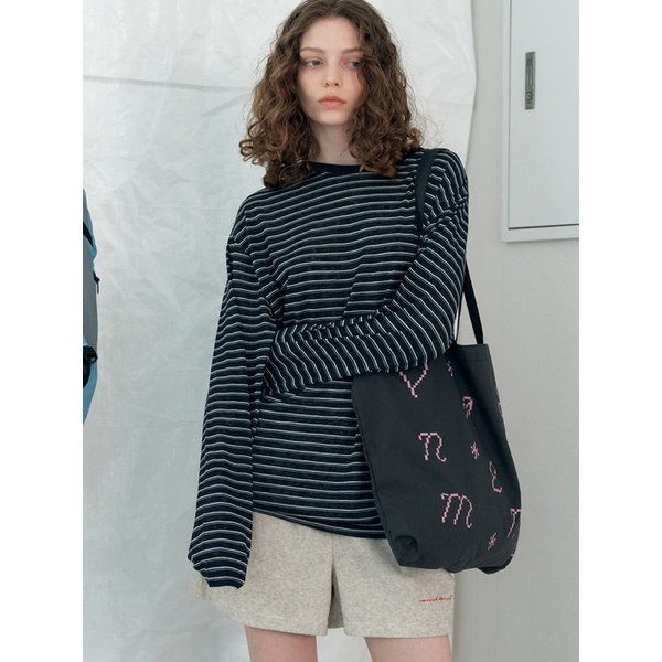 Summer stripe tee_navy