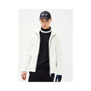 FLEECE HOOD ZIP-UP_WH