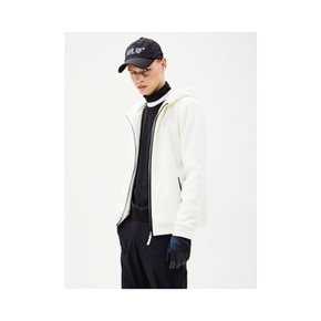 FLEECE HOOD ZIP-UP_WH